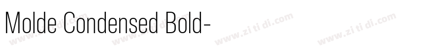 Molde Condensed Bold字体转换